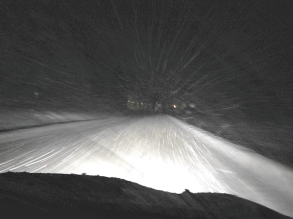 Winter driving in Norway