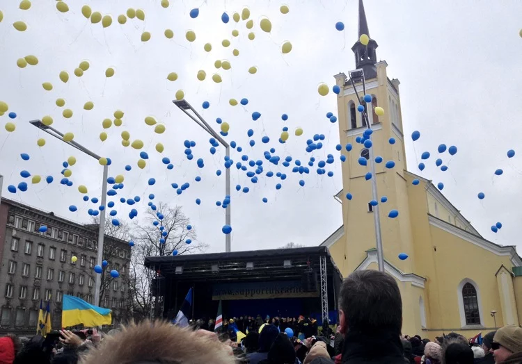 Pro-Ukraine rally in Estonia