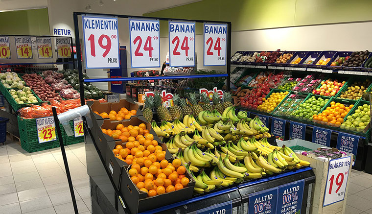 Inside a Rema 1000 Supermarket