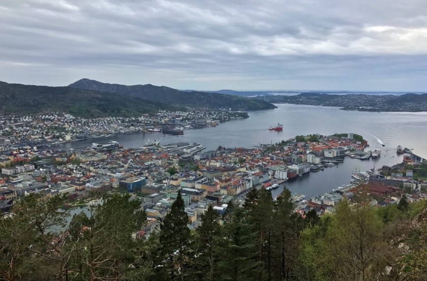 Bergen funicular viewpoint