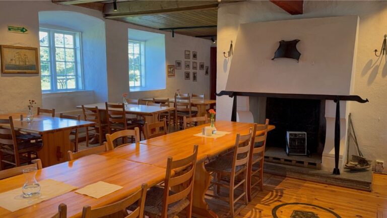 Inside the cafe at Munkholmen, Trondheim. Photo: David Nikel.