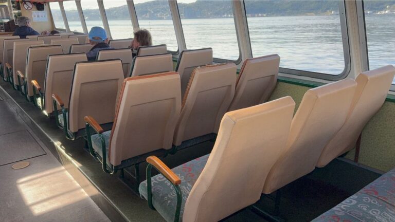 Inside the Munkholmen ferry. Photo: David Nikel.