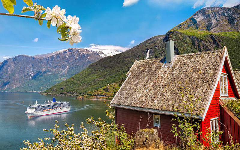 A house by a Norwegian fjord