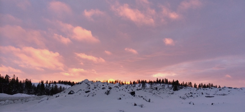 Arctic sunset