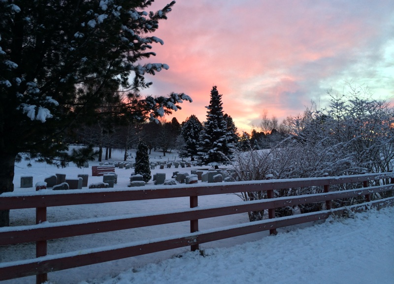 Winter sunrise in Trondheim