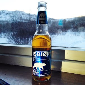 A bottle of Isbjørn beer. Photo: Jolyon Smith.