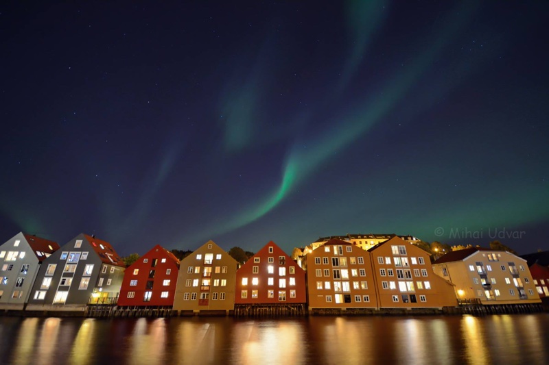 Northern lights in Trondheim