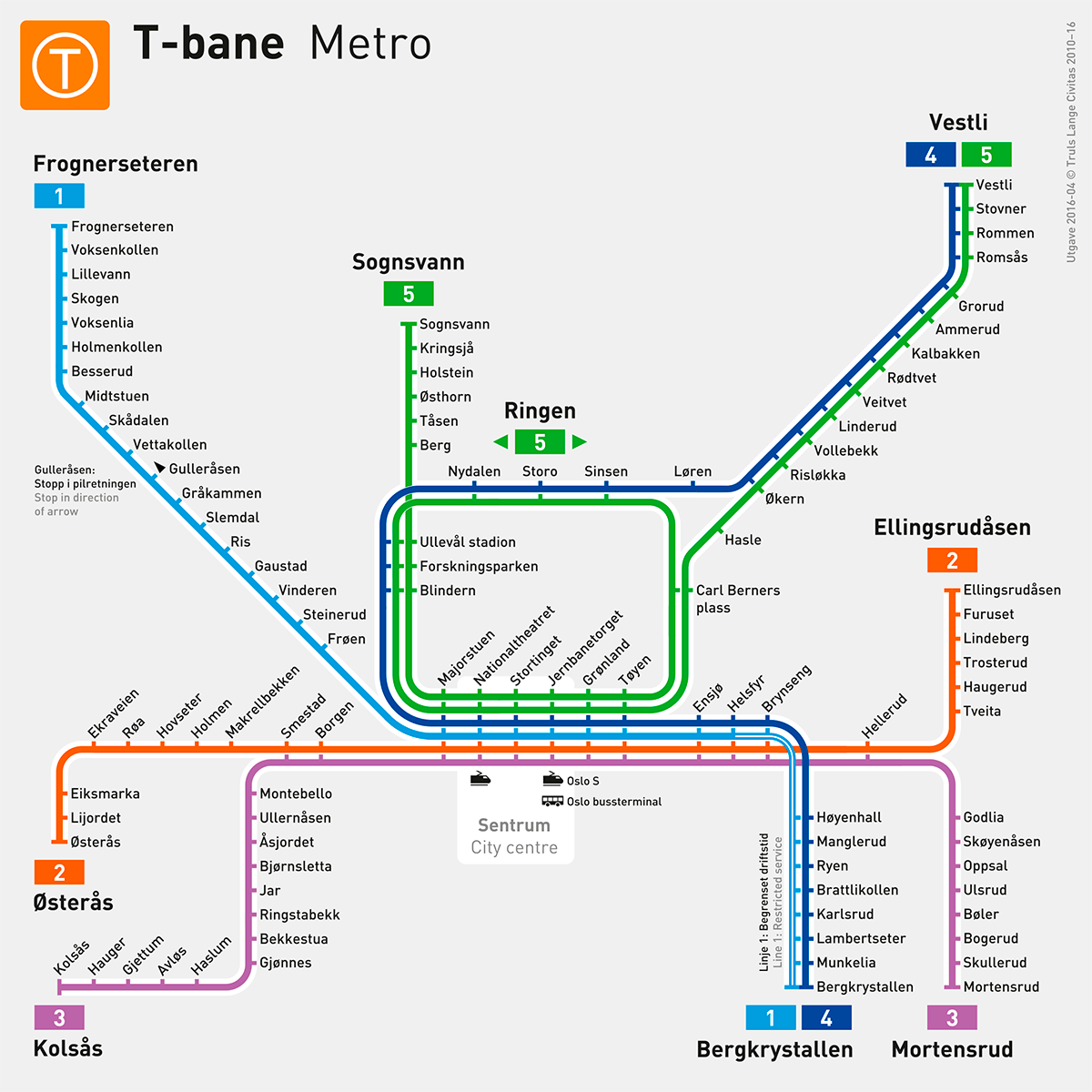 Changes to Oslo T-Bane This Weekend - Life in Norway