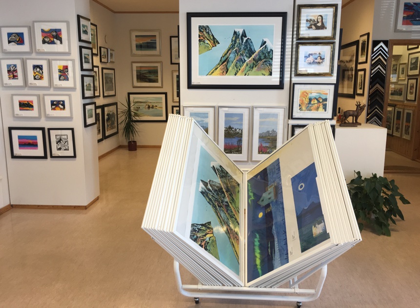 Art gallery ‘Dagfinn Bakke’ in Svolvær. Photo: David Nikel.