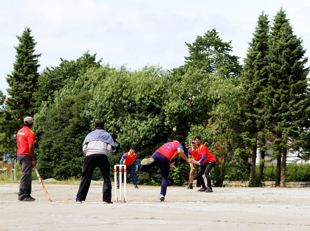 Playing cricket in Norway