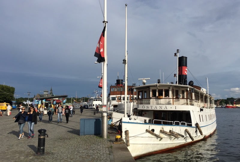 The Stockholm waterfront promenade