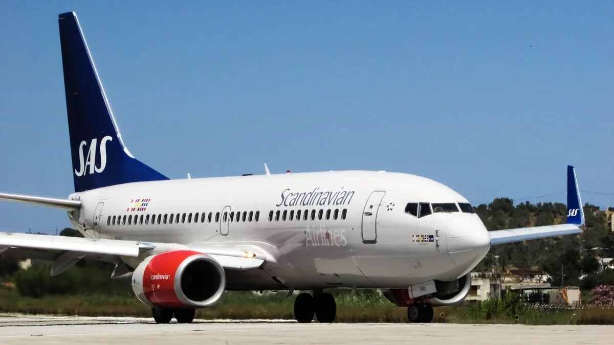 SAS Scandinavian Airlines jet