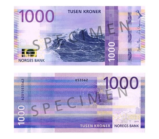 Norway's new 1,000-krone note