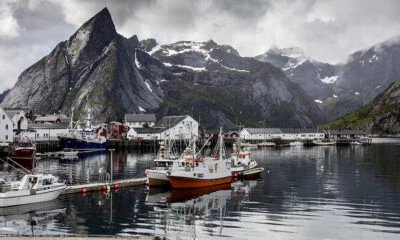 Reine in Lofoten on a chilly day