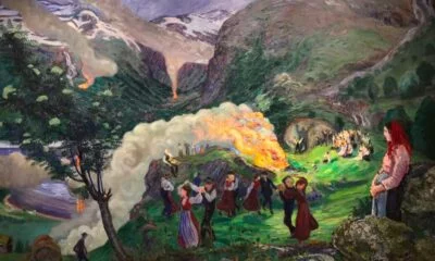Vivid Nikolai Astrup painting