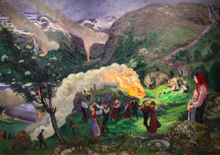 Vivid Nikolai Astrup painting