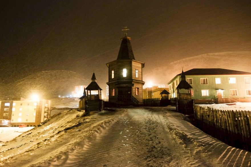 Barentsberg in the winter