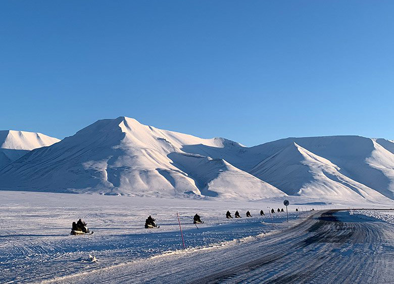 Snowscooter life in Svalbard