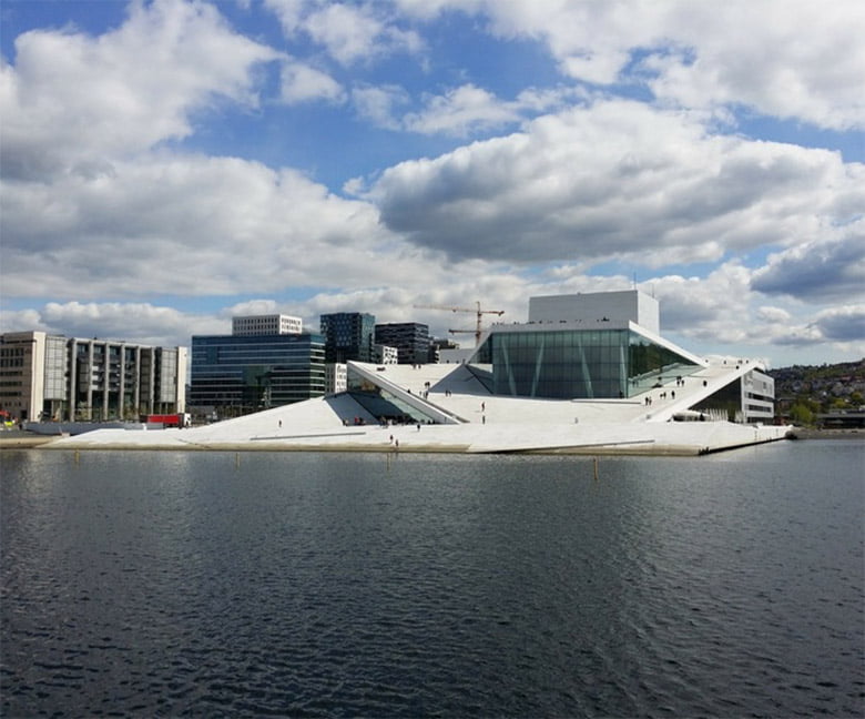 Oslo Opera House from across the water