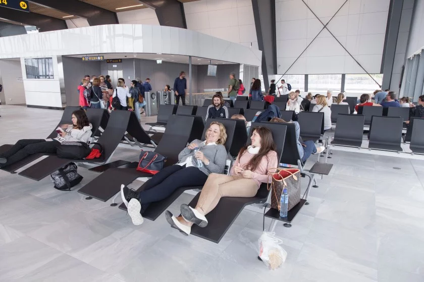 The revamped terminal at Bergen Airport