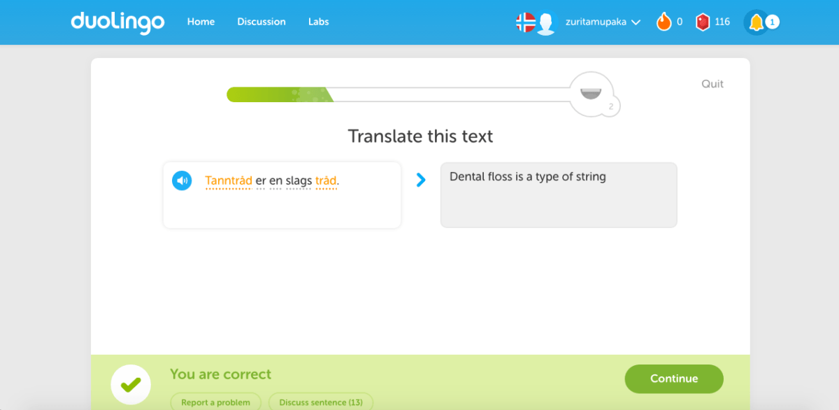 Duolingo app