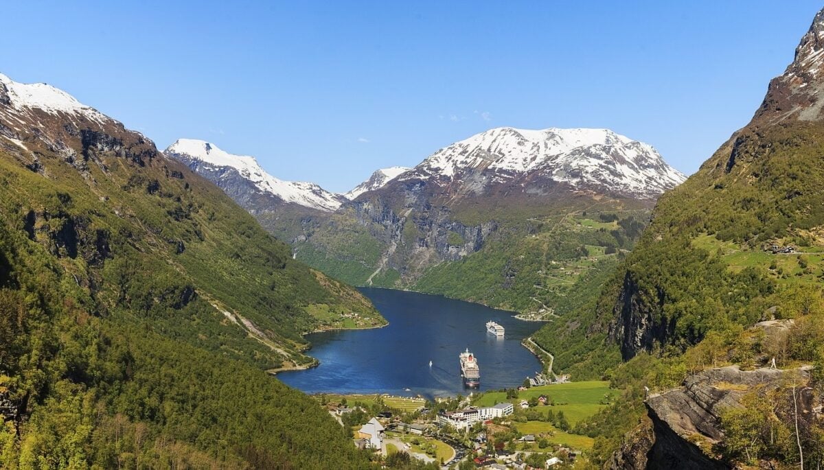 Famous view of the Geirangerfjord