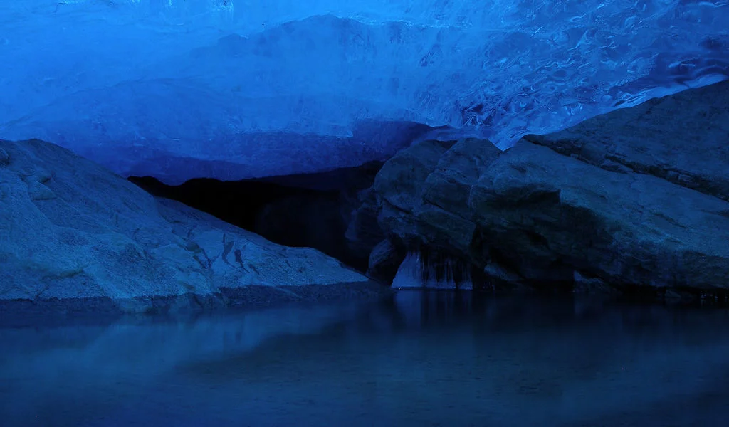 Glacier cave Norway