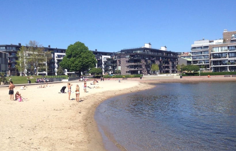 The city beach of Kristiansand