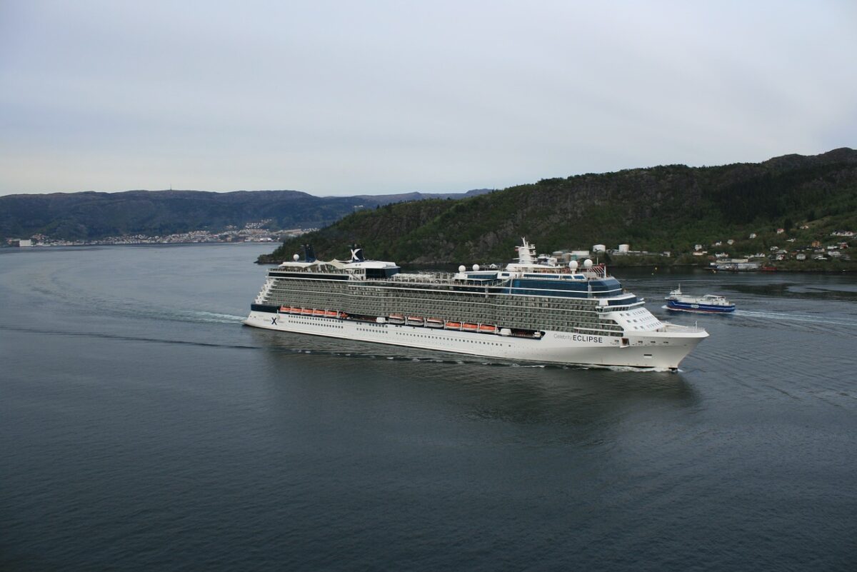 Cruise ship in Bergen