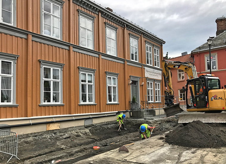 Renovations of Torvet, Trondheim's market square