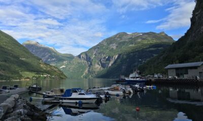 View of the fjord from Geiranger village