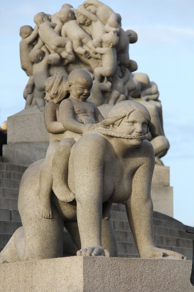 Sculpture at Vigeland Park in Frogner