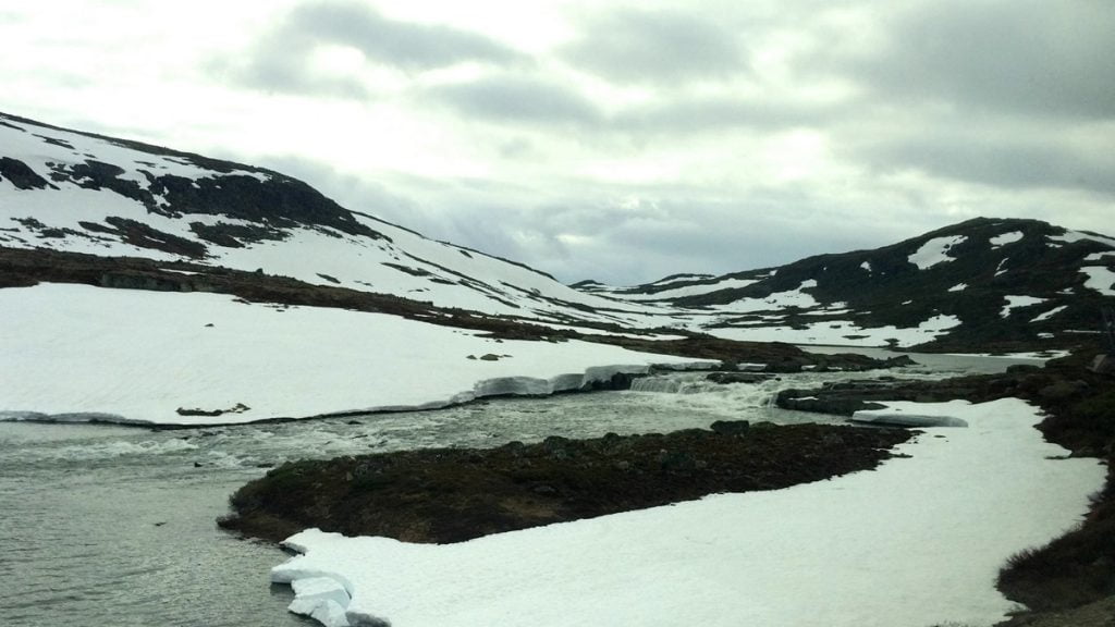 Snow on the Bergen Line