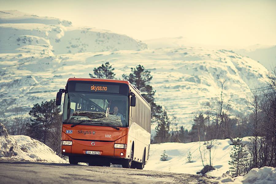 Public bus in Bergen. Photo: Skyss.