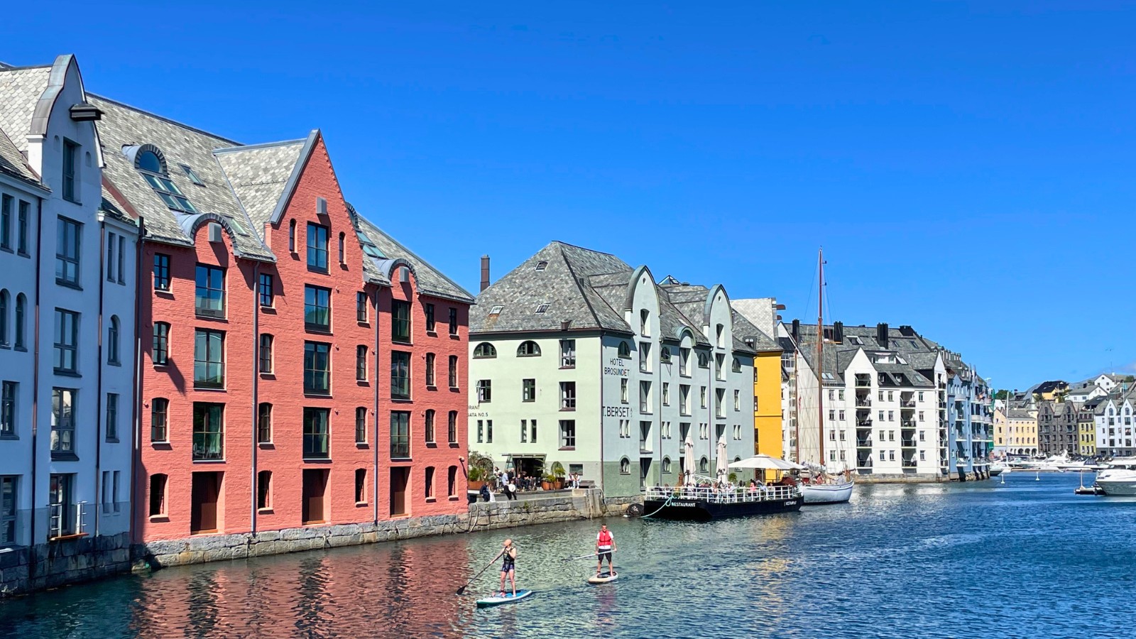 Central canal view in Ålesund. Photo: David Nikel.