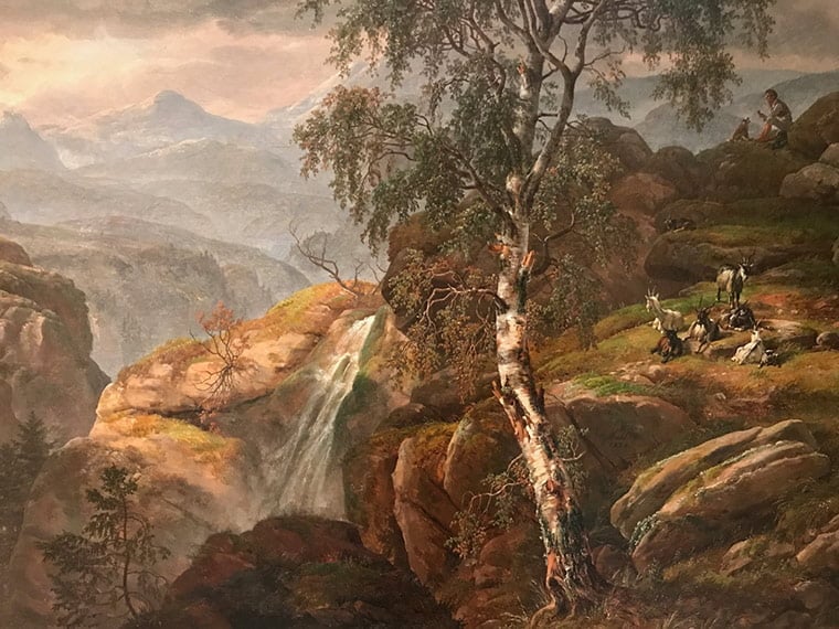 A Norway landscape painting by J.C. Dahl