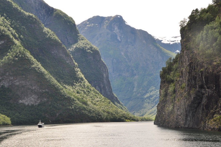 The epic Nærøyfjord in Norway