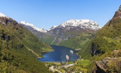 Famous viewpoint of the Geirangerfjord in Norway