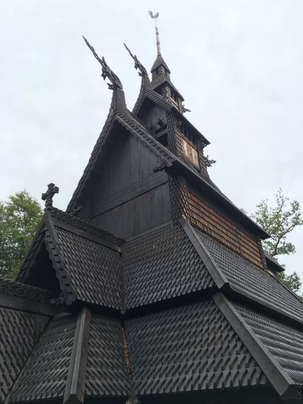 Detail on Fantoft Stave Church