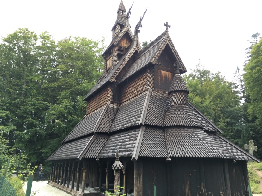 Exterior of Fantoft Church