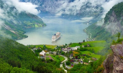 View over the Geirangerfjord in Norway
