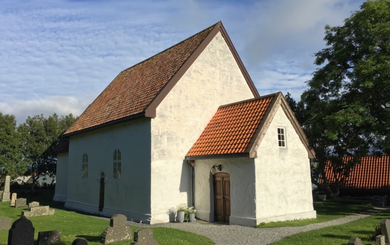 The 12th-century Giske Church near Ålesund in Norway