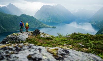 Hiking near Sæbø, Hjørundfjord