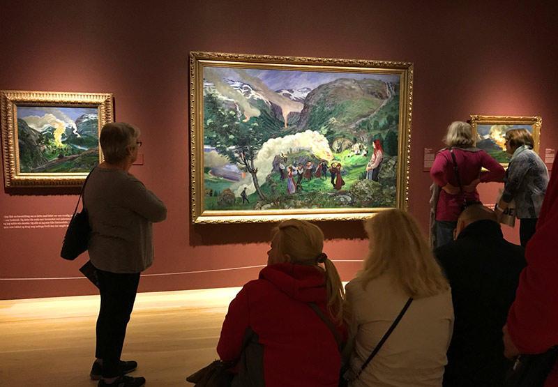 Inside Bergen Art Museum in Norway