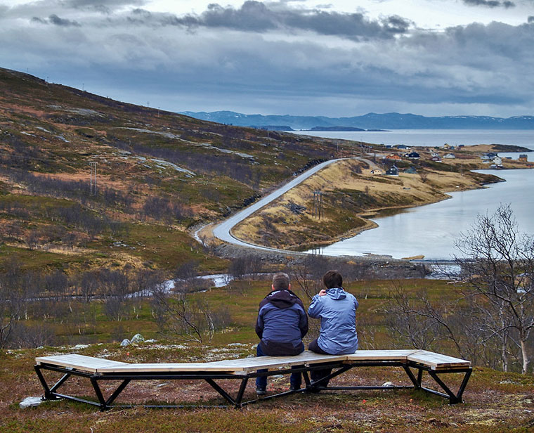 Lillefjord on Havøysund. Photo: Werner Harstad / Statens vegvesen.