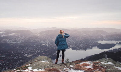 The awesome view of Bergen from the Løvstakken hike