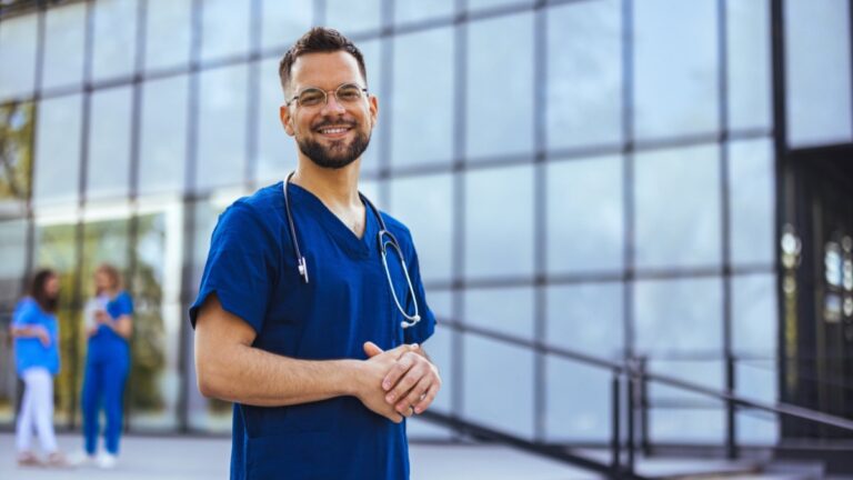 Male nurse in Norway.