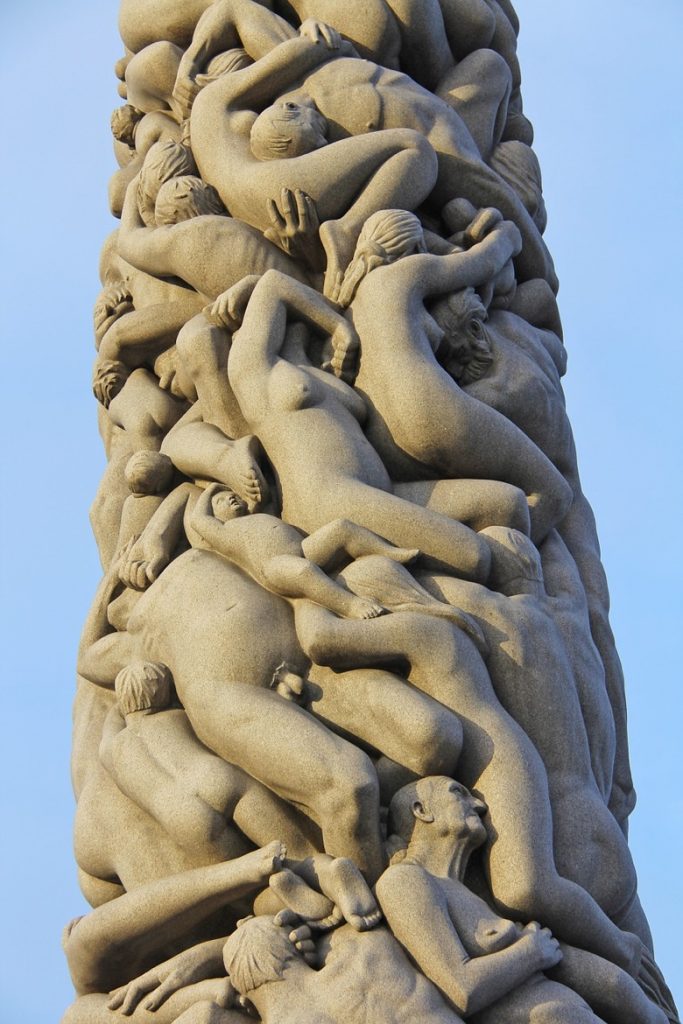 The Monolith at Vigeland Park in Oslo, Norway