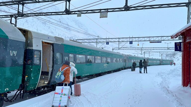 Myrdal station on Norway's Bergen Line. Photo: David Nikel.