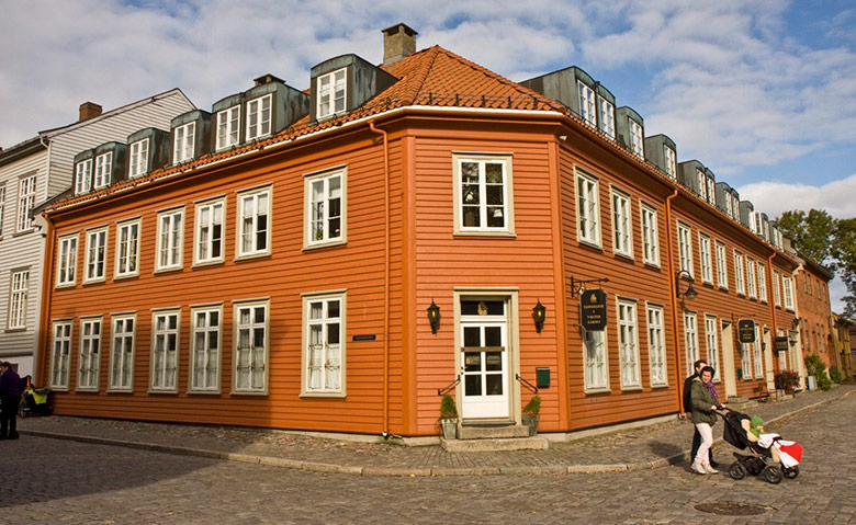 Gamle Fredrikstad, the old town in Fredrikstad, Norway